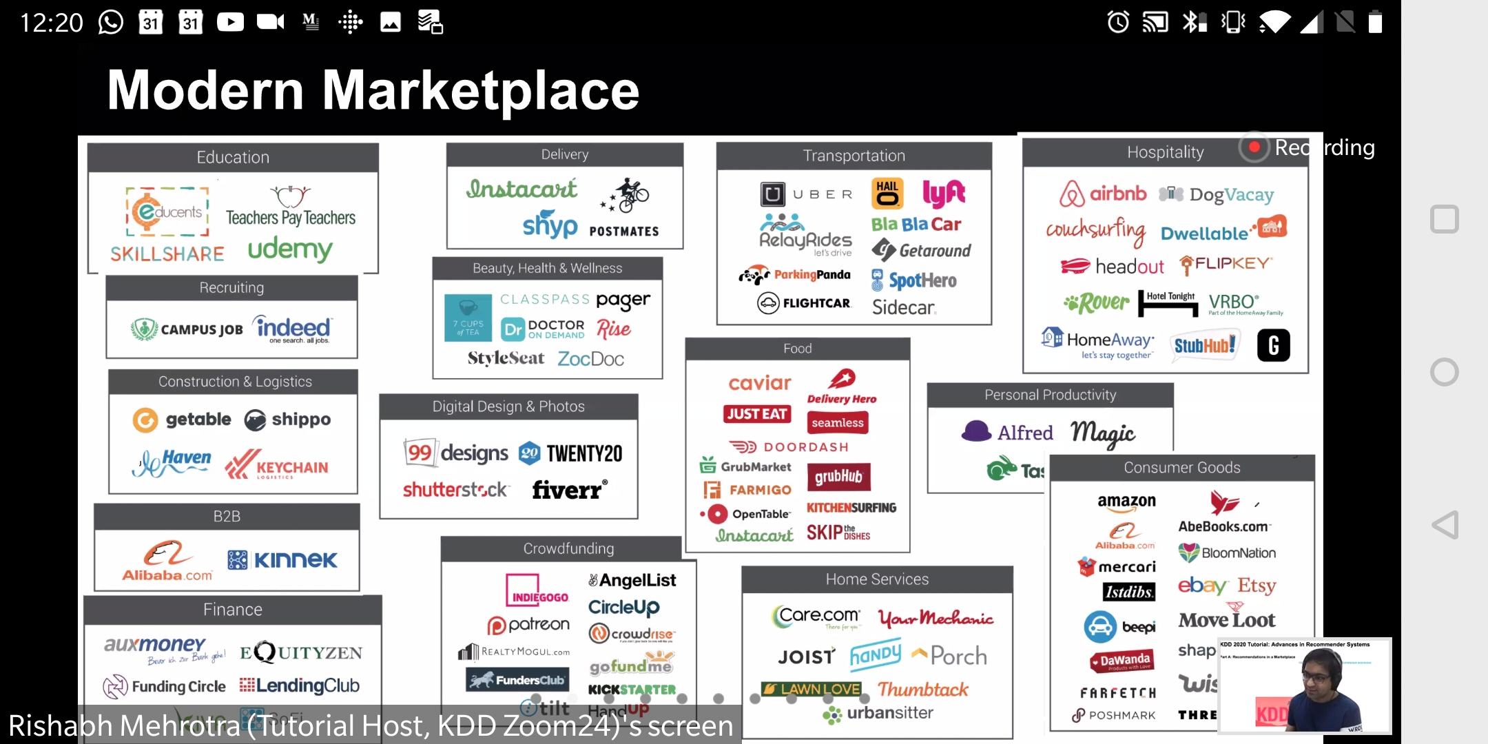 Marketplaces are not just for food and transportation. In fact, aren't markets one of the oldest and most developed human institutions? It is only natural that their digital counterparts should mirror this tradition and complexity.